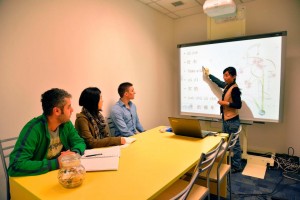 Classroom group - whiteboard