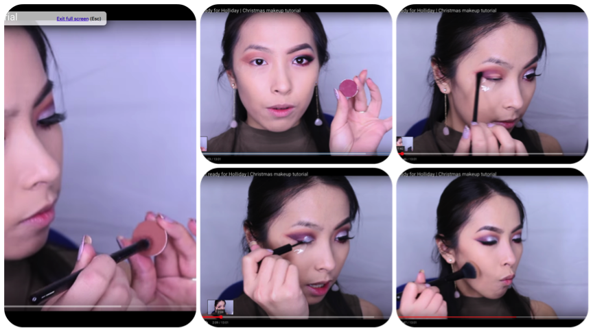 Shots from pearla's makeup tutorial