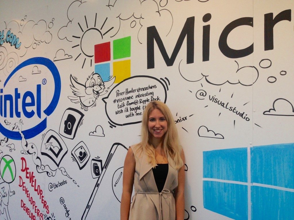 Stefaniia interning at Microsoft