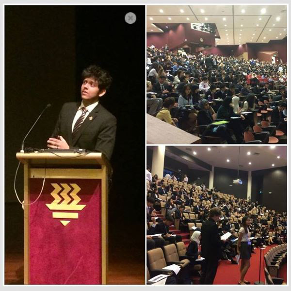 Shiv presenting at the UN