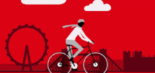 Gif of animation cycling through London