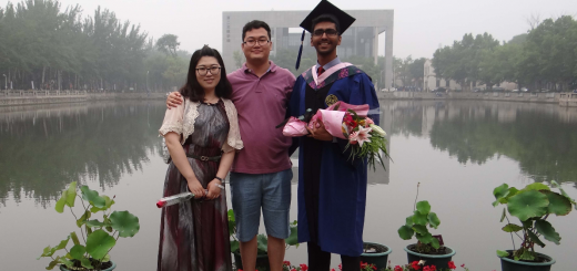 Graduating with a Masters from Nankai University