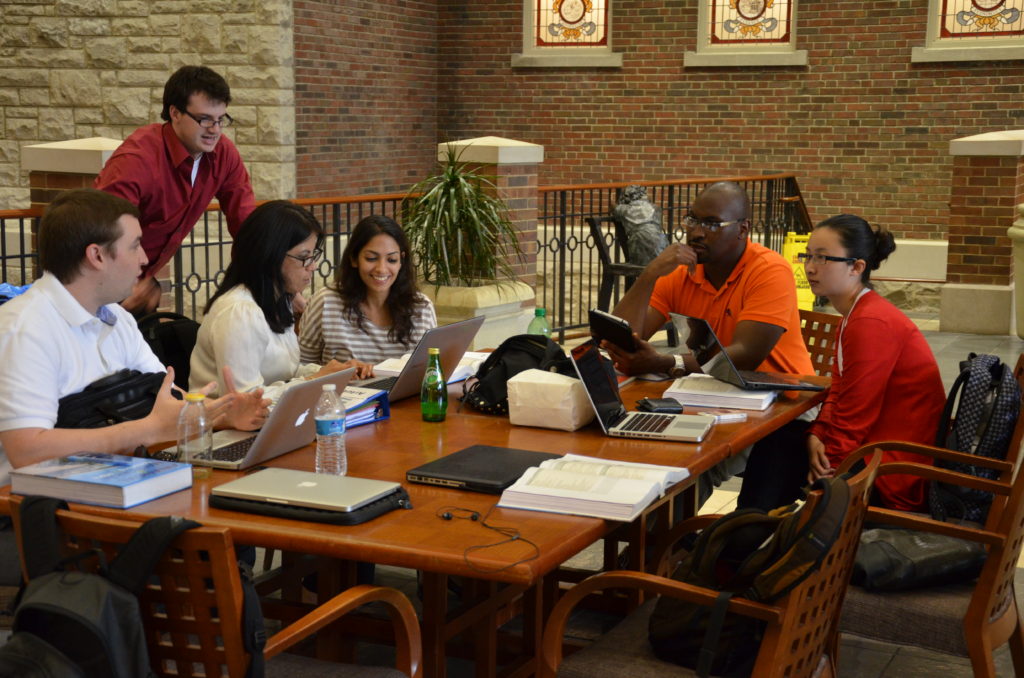 SLU students on campus