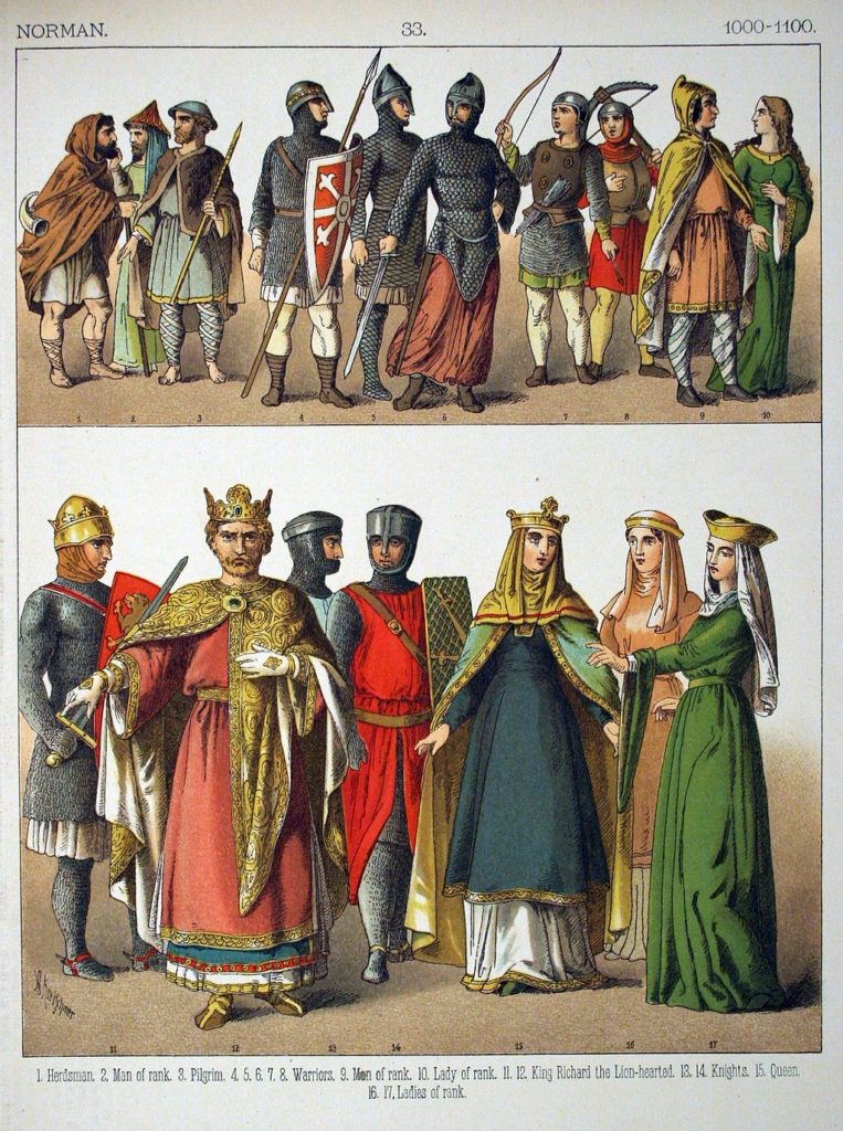 A painting of the Normans