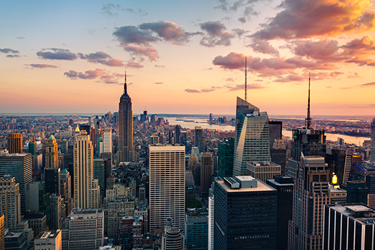 Drew NYC sunset