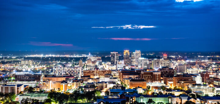 A photo of the Birmingham cityscape